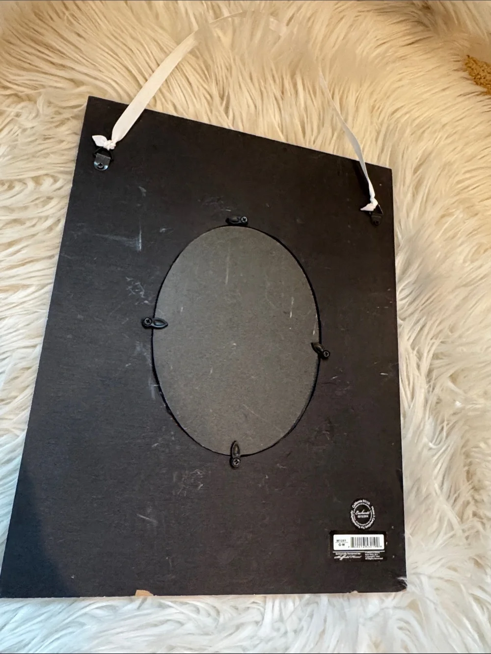 Vintage Style Gray and White Decorative Wall Mirror
